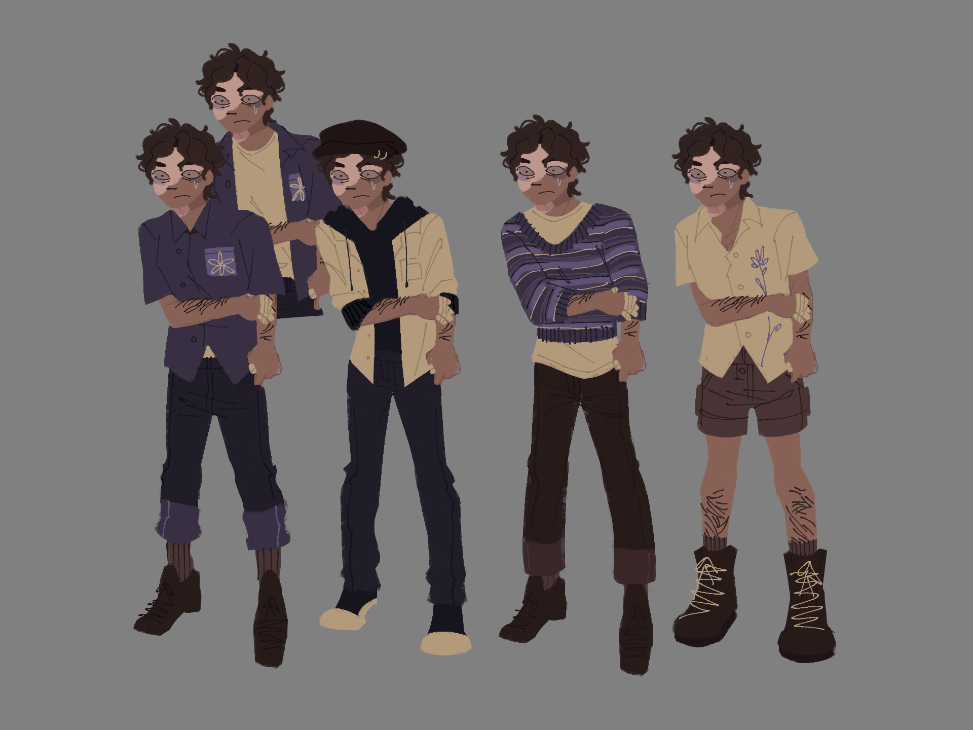 A set of outfits for my character Dahlia.